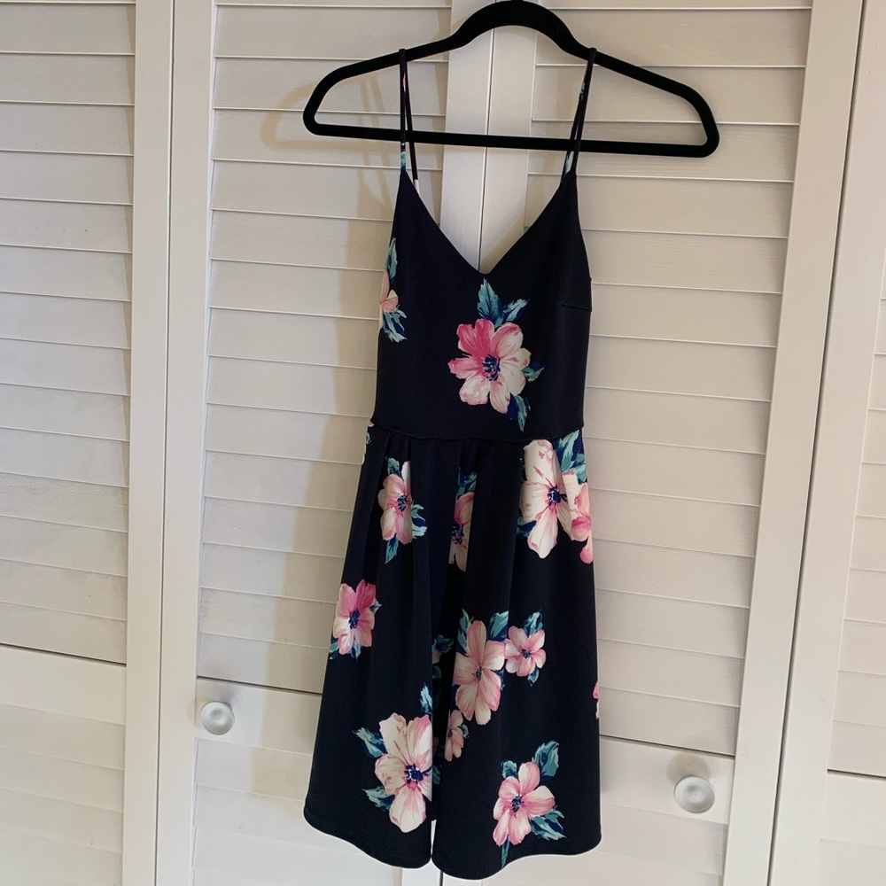 Soprano | Floral Peplum Style Dress - Sz. M